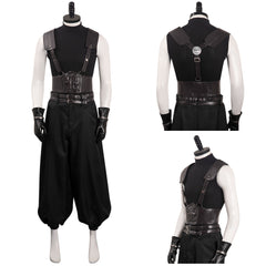 Crisis Core Final Fantasy VII Reunion Zack Uniform Noir Cosplay Costume
