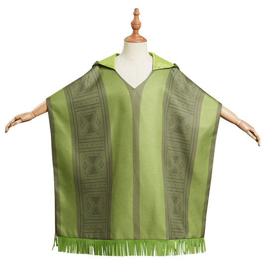 Encanto Bruno Enfant Cape Châle Carnaval Cosplay Costume