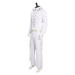 2022 Elvis Aron Presley Tenue Blanche Cosplay Costume