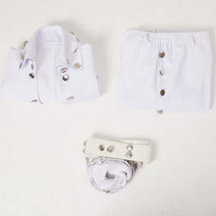 2022 Elvis Aron Presley Tenue Blanche Cosplay Costume