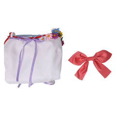 Crisis Core Final Fantasy VII Aerith Gainsborough Robe Blanc Cosplay Costume