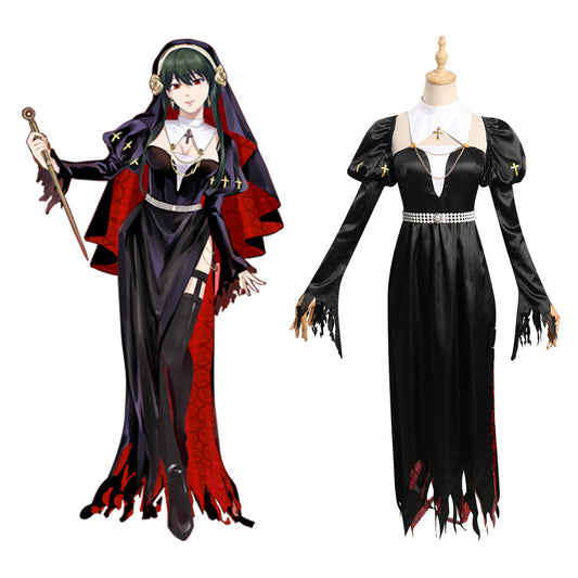 Adulte SPY×FAMILY Thorn Princess Robe Soeur Sorcière Design Original Cosplay Costume Halloween Carnival