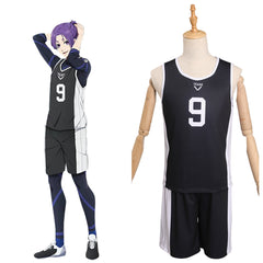 Blue Lock Mikage Reo Veste Shorts N°9 Cosplay Costume Carnaval