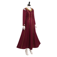 2022 House of the Dragon Rhaenyra Targaryen Robe Rouge Vintage Cosplay Costume Médiéval Halloween Carnival
