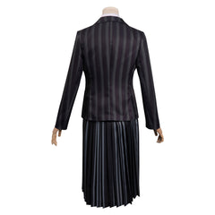 Adulte La Famille Addams 2 Mercredi Tenue Scolaire Cosplay Costume
