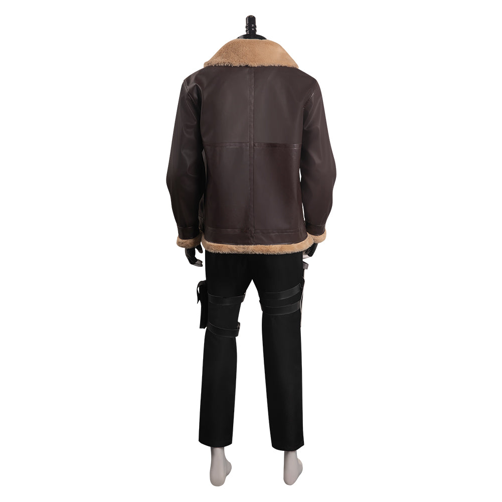 Adulte Resident Evil 4 Remake Leon S.Kennedy Manteau Cosplay Costume Carnaval