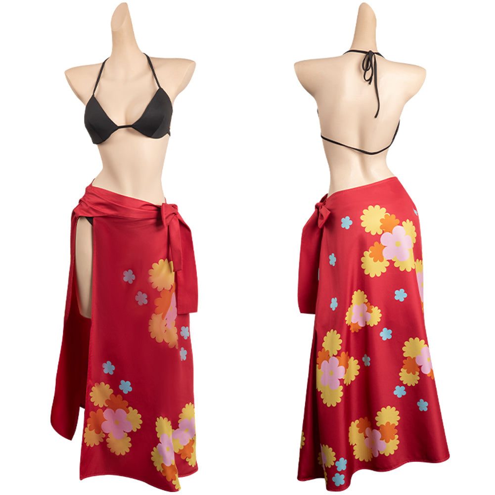 One Piece Nami Maillot De Bain Rouge Cosplay Costume