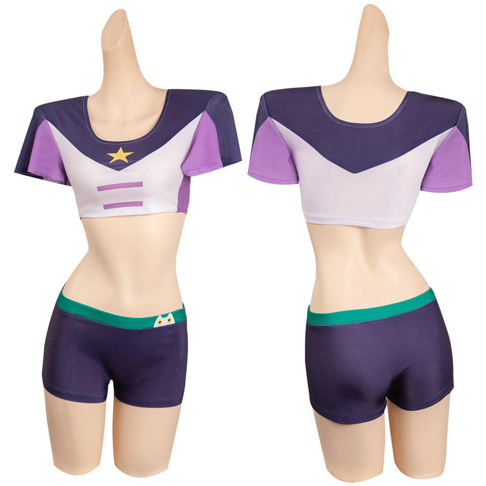 Luz à Osville The Owl House Luz Noceda Violet Maillot De Bain Cosplay Costume