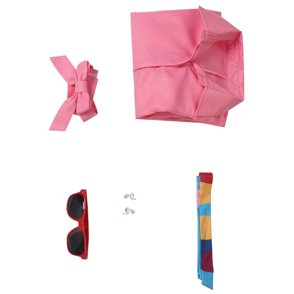 2023 Film Barbie Rose Combinaison Femme Margot Robbie Barbie Cosplay Costume