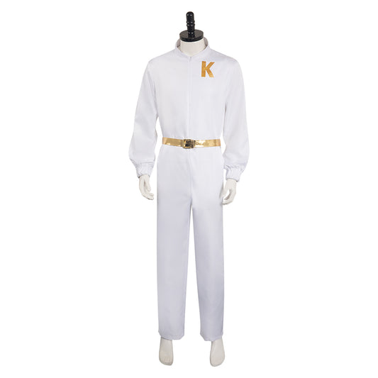 2023 Film Barbie Blanc Ken Combinaison Ensemble Cosplay Costume Carnaval