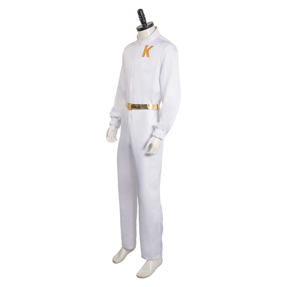 2023 Film Barbie Blanc Ken Combinaison Ensemble Cosplay Costume Carnaval