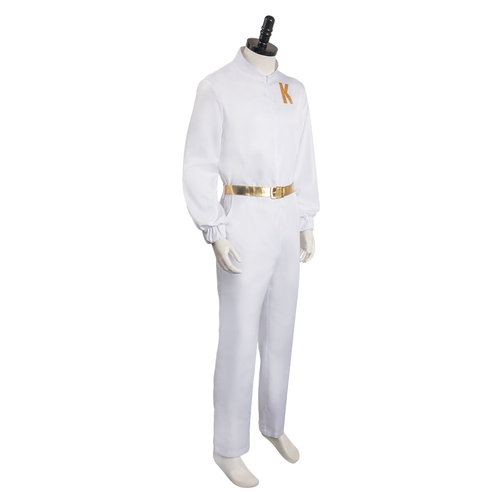 2023 Film Barbie Blanc Ken Combinaison Ensemble Cosplay Costume Carnaval