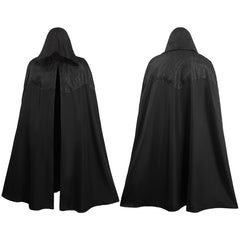 TV The Witcher Geralt Cape En Patchwork Noir Halloween Carnaval