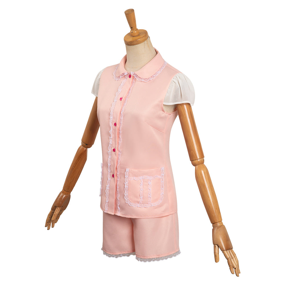 Film Barbie Deux Pieces Pyjama Robe Cosplay Costume Halloween Carnaval