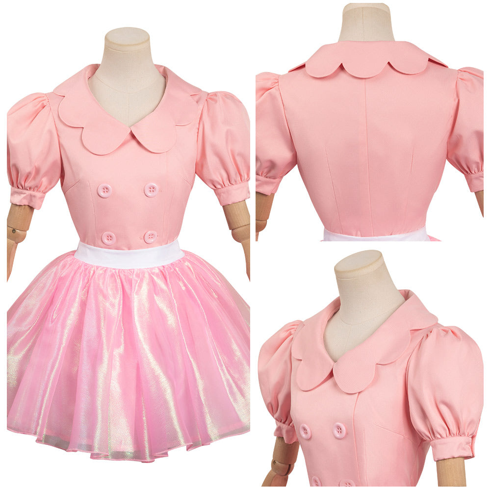 2023 Film Barbie Rose Jupe En Gaze Cosplay Costume Halloween Carnaval