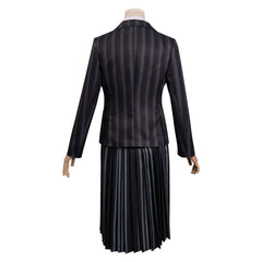 Enfant La Famille Addams 2 Mercredi Cosplay Costume Uniforme Ecole Carnaval