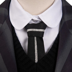 Enfant La Famille Addams 2 Mercredi Cosplay Costume Uniforme Ecole Carnaval