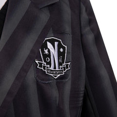 Enfant La Famille Addams 2 Mercredi Cosplay Costume Uniforme Ecole Carnaval