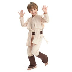 Enfant Obi Wan Kenobi Jedi Halloween Cosplay Costume