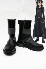 SAO Kazuto Kirigaya Bottes Noires Cosplay Chaussures