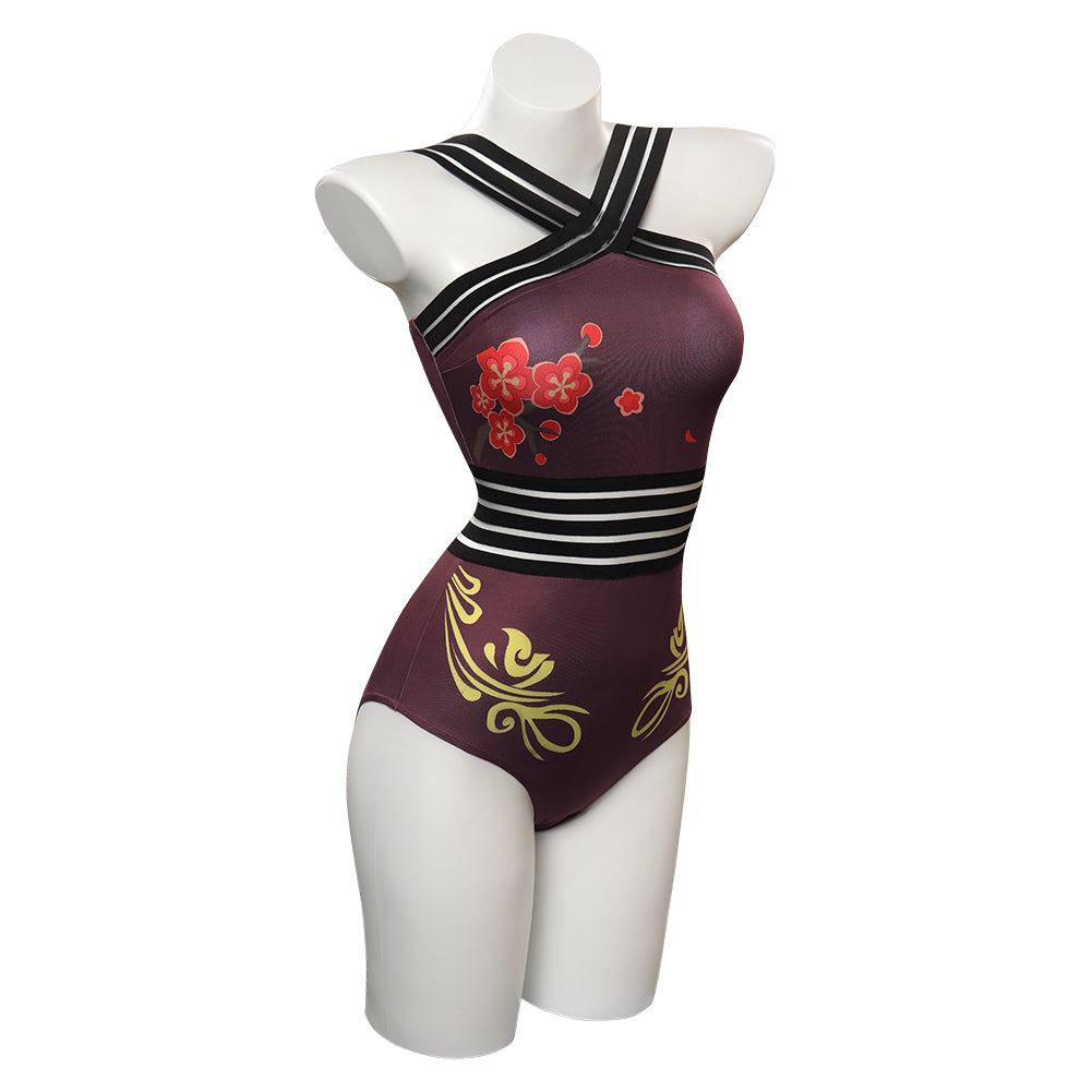 Genshin Impact Hutao Maillot De Bain Cosplay Costume Carnaval