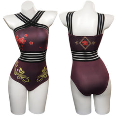 Genshin Impact Hutao Maillot De Bain Cosplay Costume Carnaval
