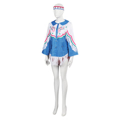 Street Fighter 6 Lily Bleu Jeu Femme Cosplay Costume