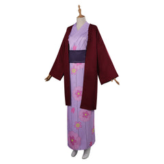 Demon Slayer Kanroji Mitsuri Cosplay Costume Kimono Outfits Halloween Carnival Party Disguise Suit