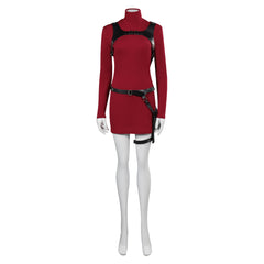 Resident Evil 4 Ada Wong Jeu Uniform Rouge Cosplay Costume