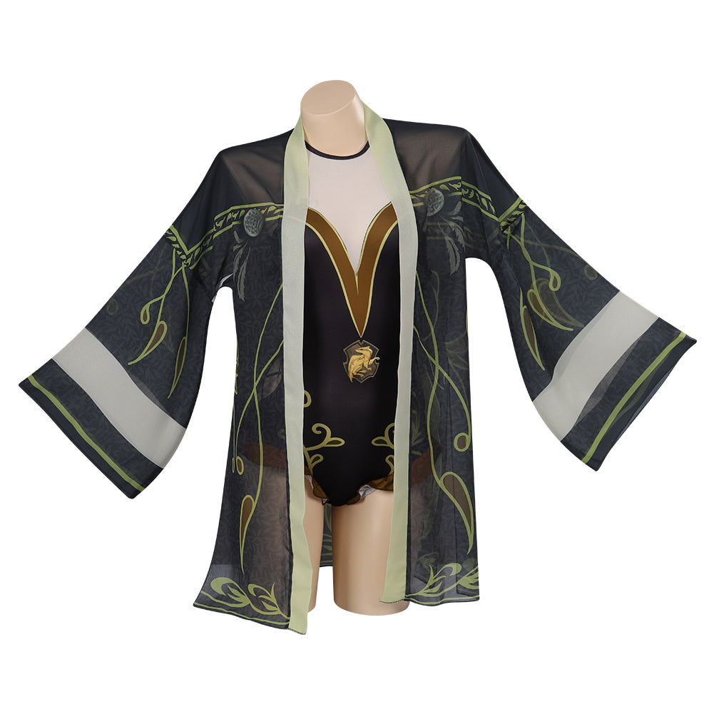 Hogwarts Legacy Harry Potter Hufflepuff Maillot De Bain Cosplay Costume Carnaval