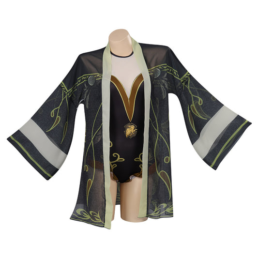 Hogwarts Legacy Harry Potter Hufflepuff Maillot De Bain Cosplay Costume Carnaval