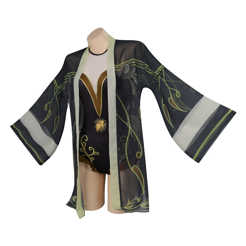 Hogwarts Legacy Harry Potter Hufflepuff Maillot De Bain Cosplay Costume Carnaval