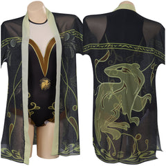 Hogwarts Legacy Harry Potter Hufflepuff Maillot De Bain Cosplay Costume Carnaval