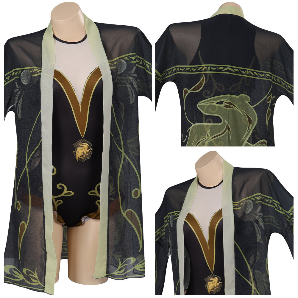 Hogwarts Legacy Harry Potter Hufflepuff Maillot De Bain Cosplay Costume Carnaval