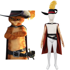 Enfant Le Chat potté 2 : La Dernière Quête Puss in Boots Ensemble Cosplay Costume