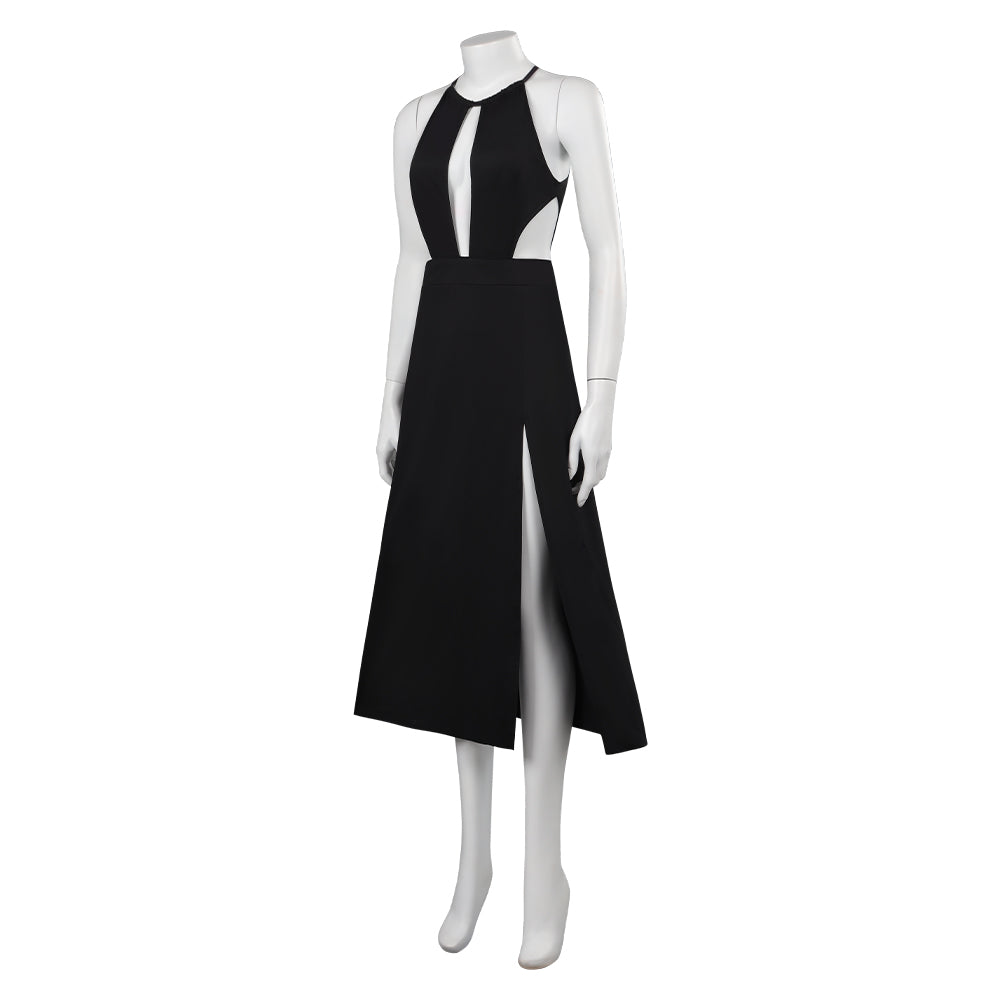 Adulte FIlm Ghosted Sadie Robe Noir Cosplay Costume Carnaval