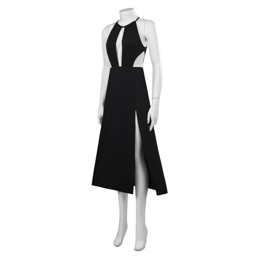 Adulte FIlm Ghosted Sadie Robe Noir Cosplay Costume Carnaval