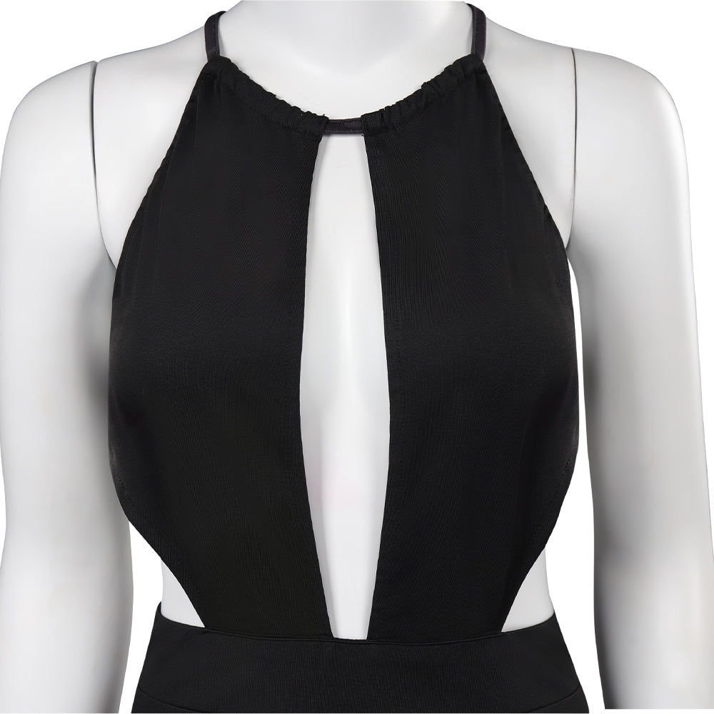 Adulte FIlm Ghosted Sadie Robe Noir Cosplay Costume Carnaval