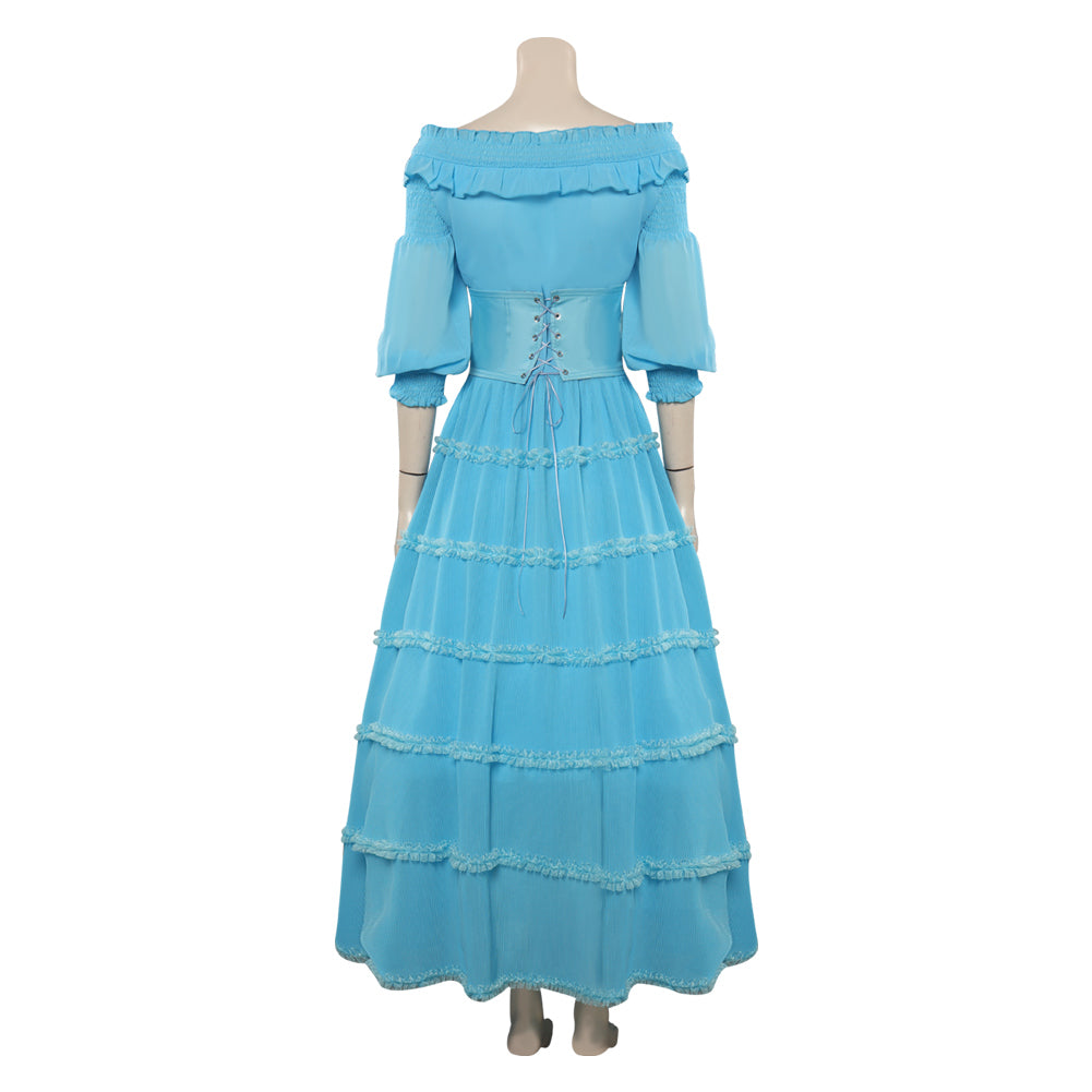 Adulte La Petite Sirène Ariel Robe Bleu Ensemble Cosplay Costume Carnaval