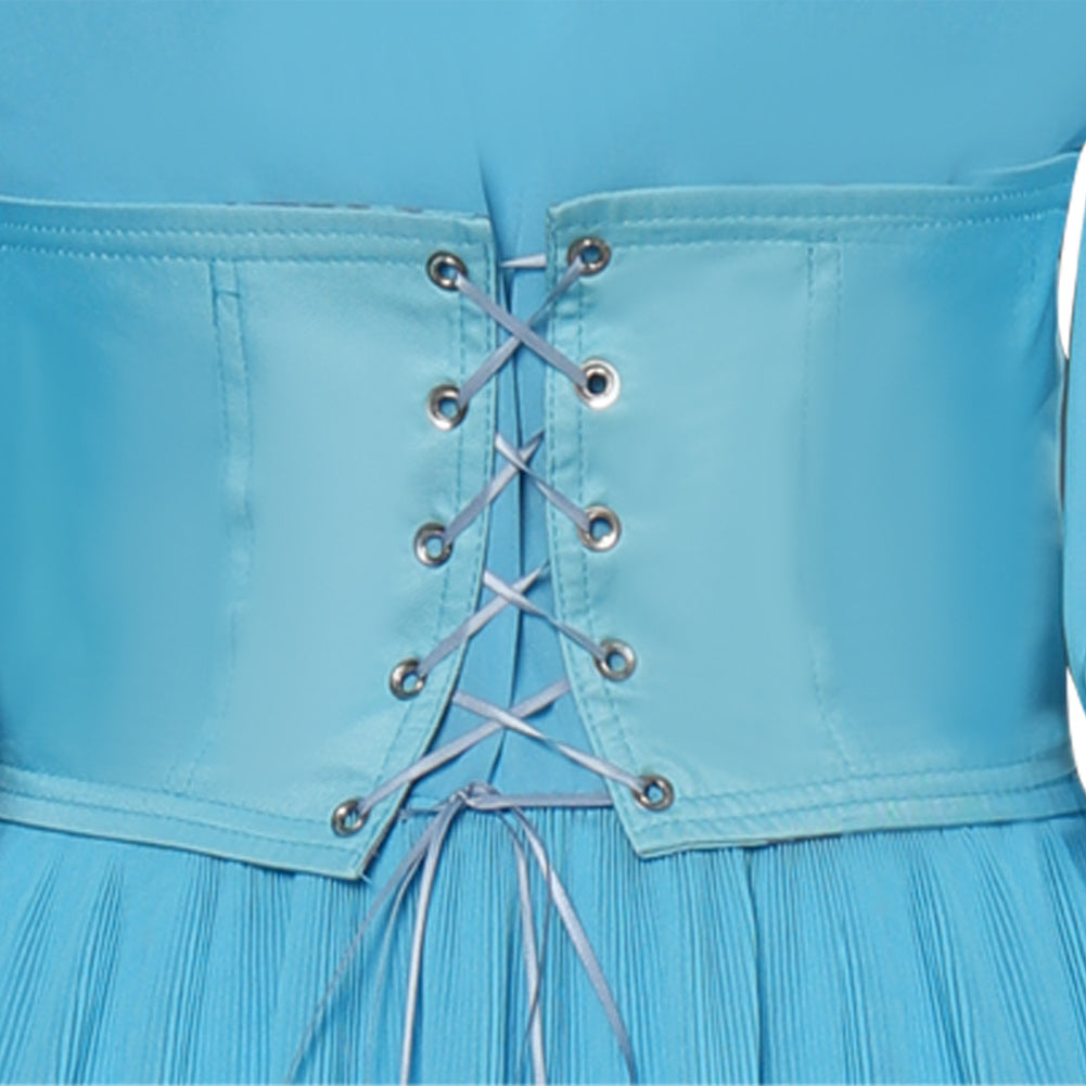 Adulte La Petite Sirène Ariel Robe Bleu Ensemble Cosplay Costume Carnaval