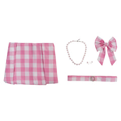 Film Barbie Femme Jupe Longue Rose Cosplay Costume