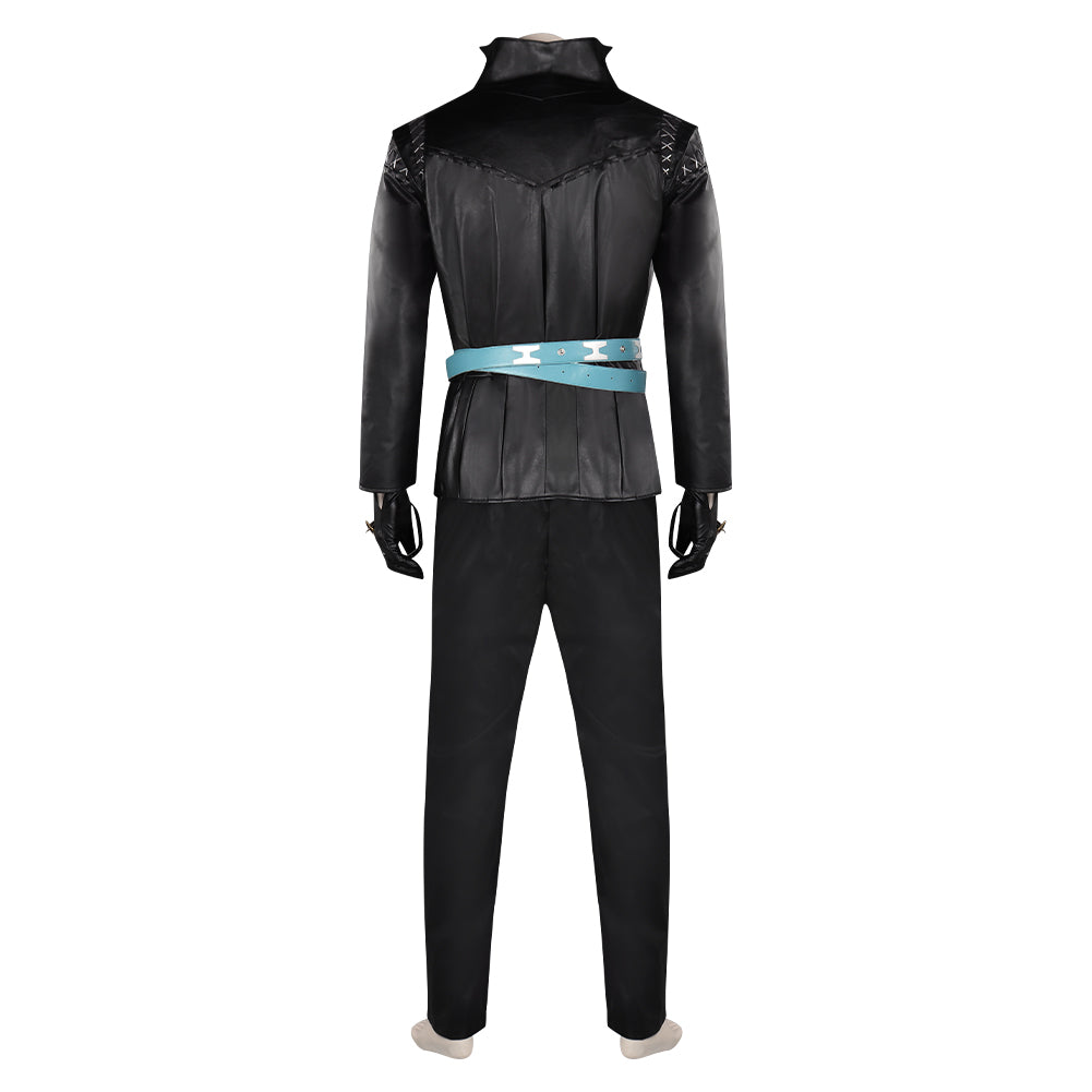 Final Fantasy XVI Cidolfus Telamon Jeu Uniform Noir Cosplay Costume
