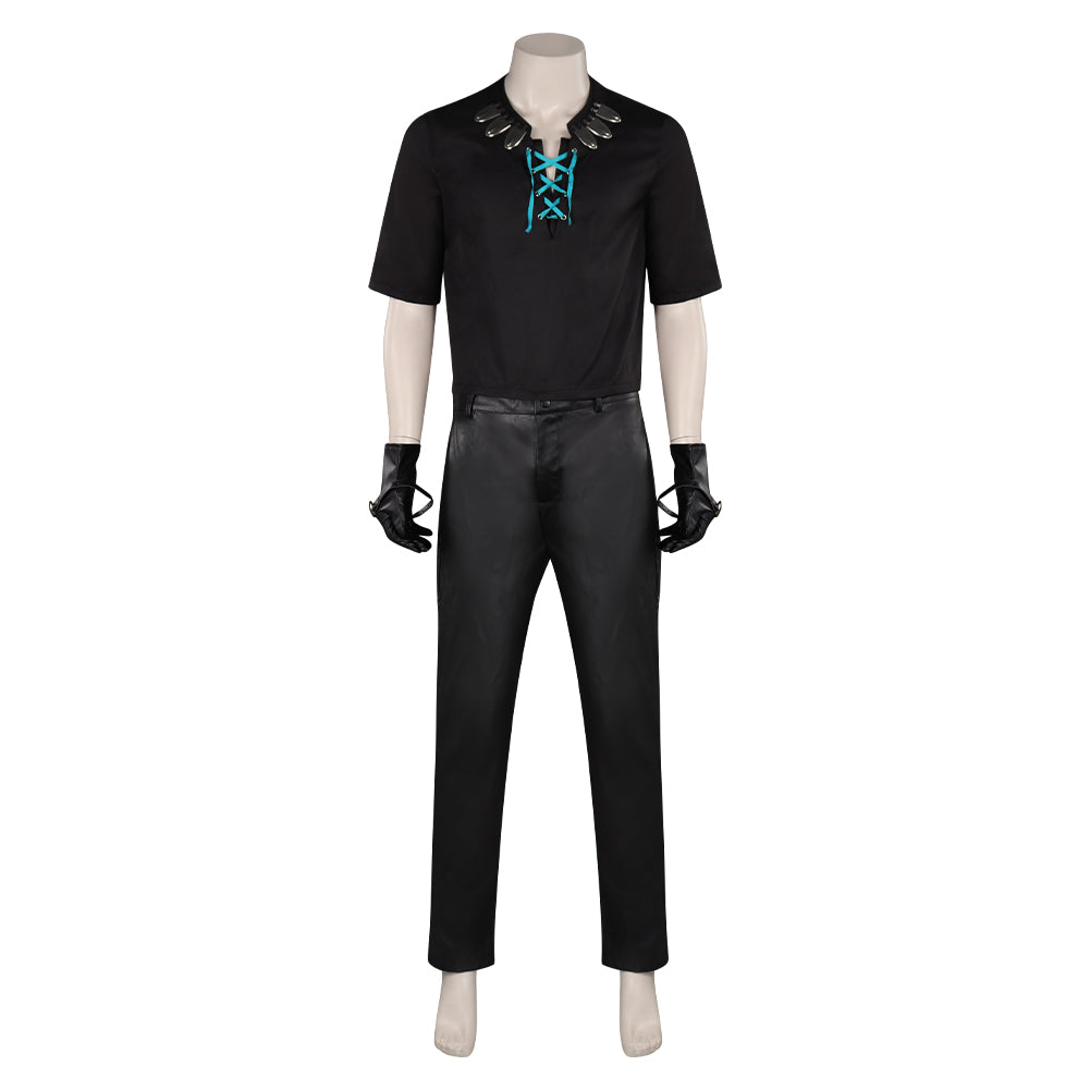 Final Fantasy XVI Cidolfus Telamon Jeu Uniform Noir Cosplay Costume