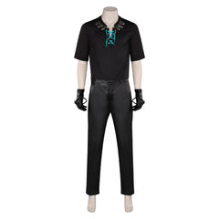 Final Fantasy XVI Cidolfus Telamon Jeu Uniform Noir Cosplay Costume