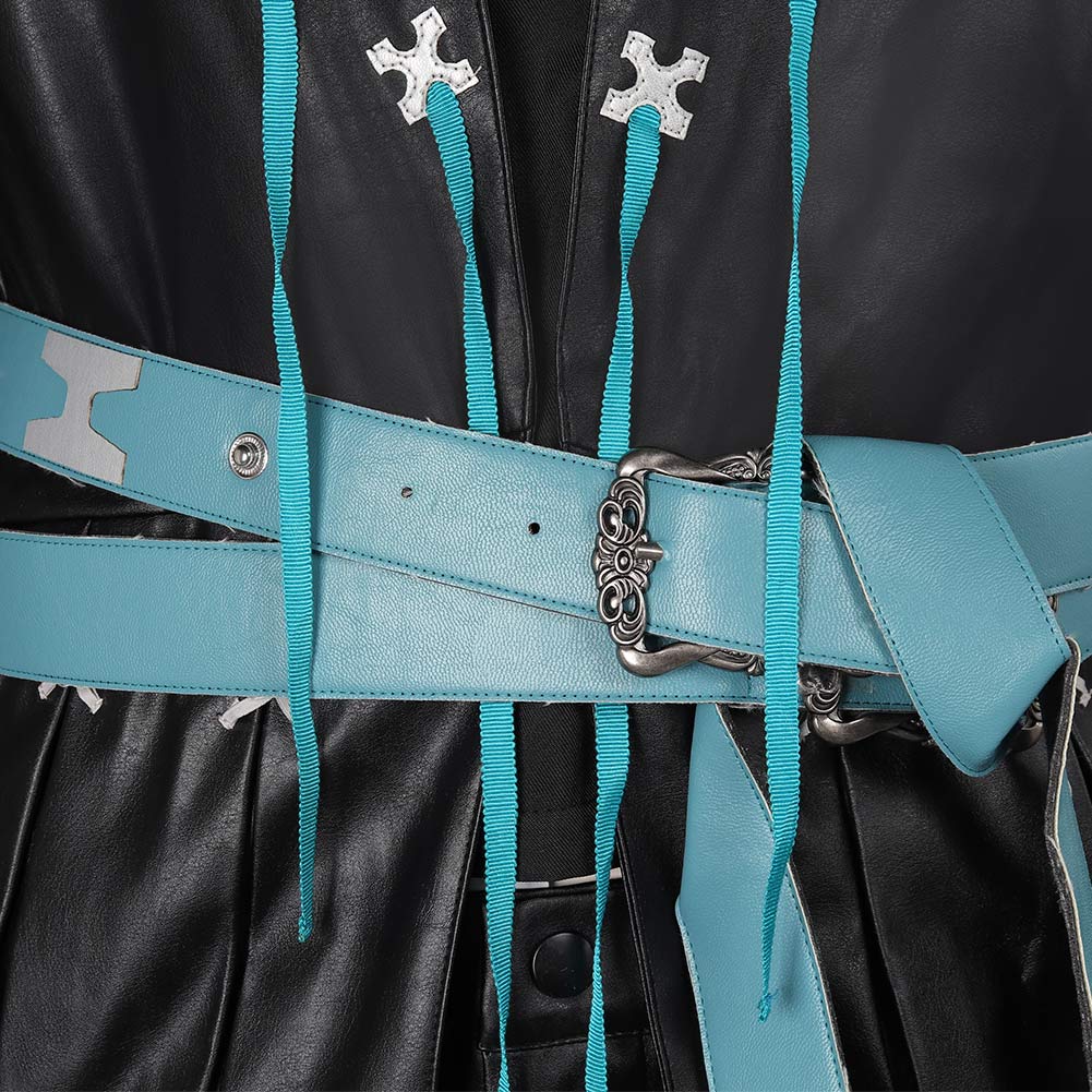 Final Fantasy XVI Cidolfus Telamon Jeu Uniform Noir Cosplay Costume