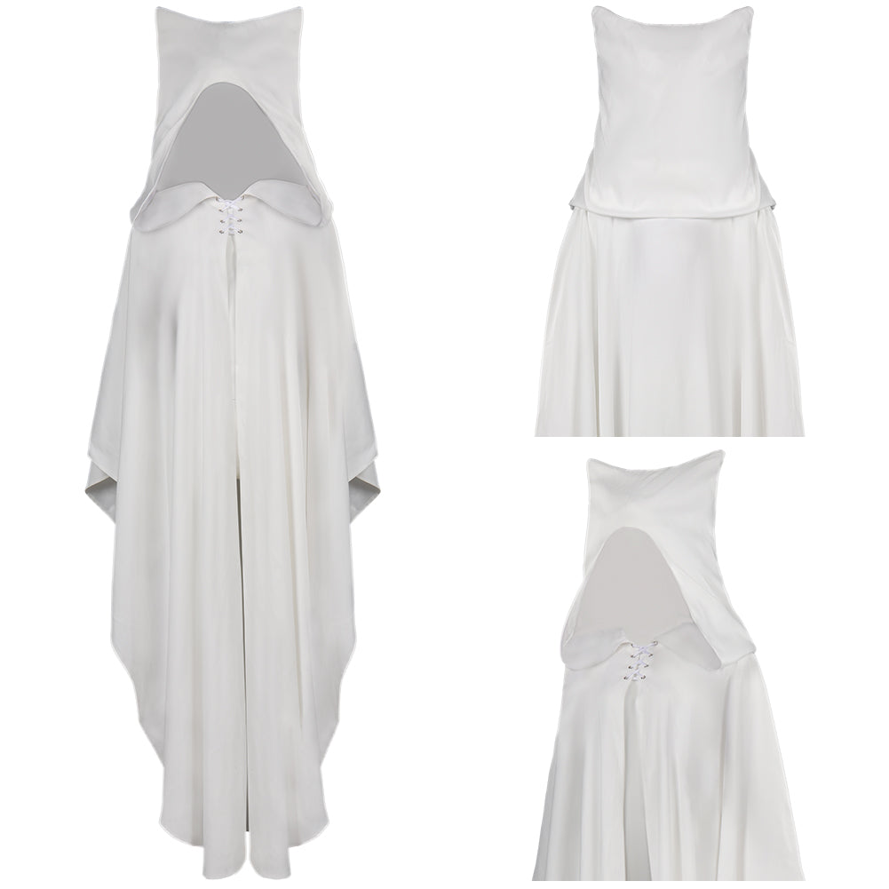 Star Wars Ahsoka Cape Blanc Femme Cosplay Costume