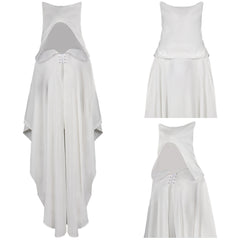 Star Wars Ahsoka Cape Blanc Femme Cosplay Costume