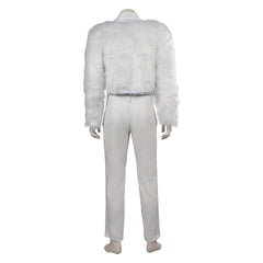TV Black Mirror 6 Chris Gillhaney Blanc Uniform Cosplay Costume Carnaval