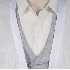 TV Black Mirror 6 Chris Gillhaney Blanc Uniform Cosplay Costume Carnaval