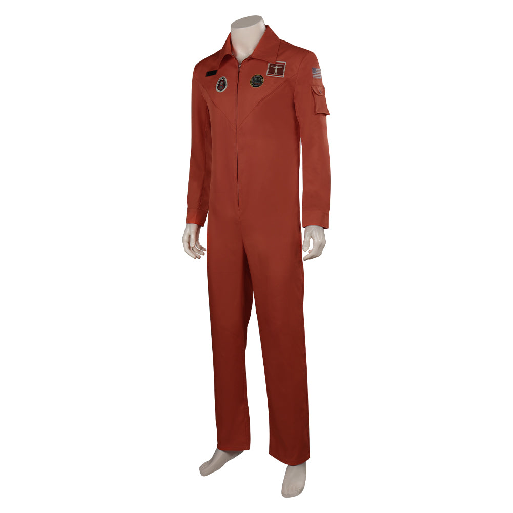 TV Black Mirror 6 Aaron Combinaison Spatiale Orange Cosplay Costume